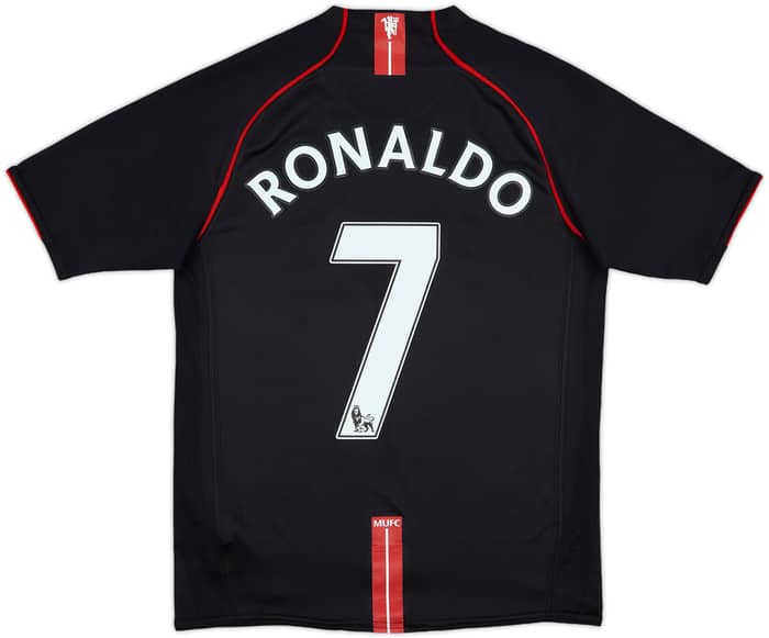 2007-08 Manchester United Away Shirt Ronaldo #7 - 8/10 - (XL.Boys)