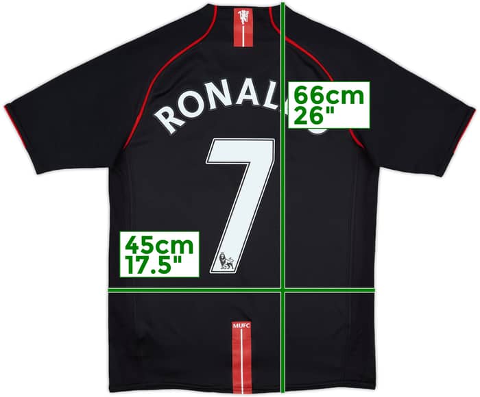 2007-08 Manchester United Away Shirt Ronaldo #7 - 8/10 - (XL.Boys)