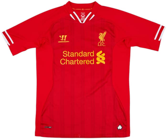 2013-14 Liverpool Home Shirt Gerrard #8 - 6/10 - (XL.Boys)