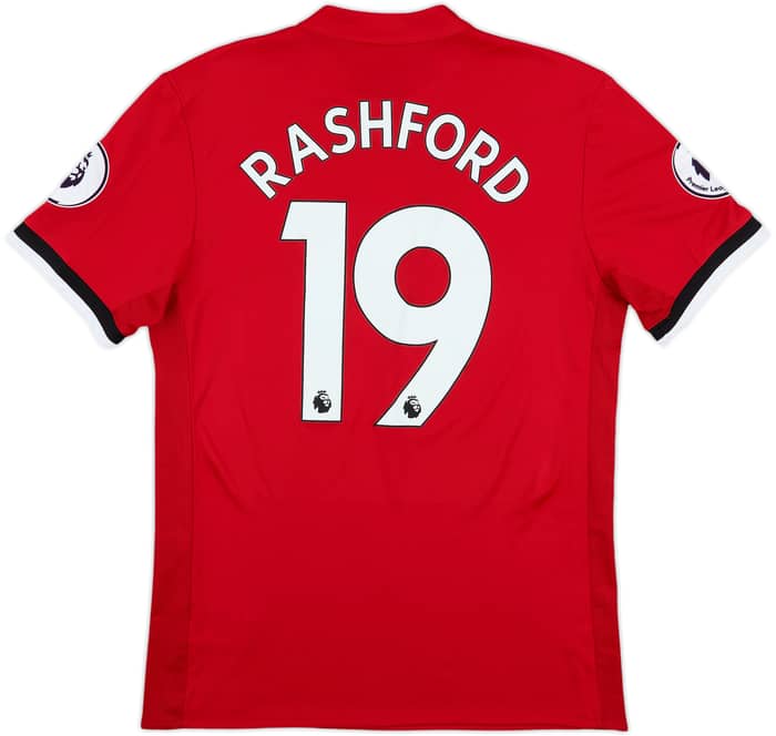 2017-18 Manchester United Home Shirt Rashford #19 - 8/10 - (M)