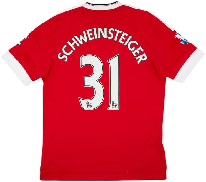 2015-16 Manchester United Home Shirt Schweinsteiger #31 - 7/10 - (M)