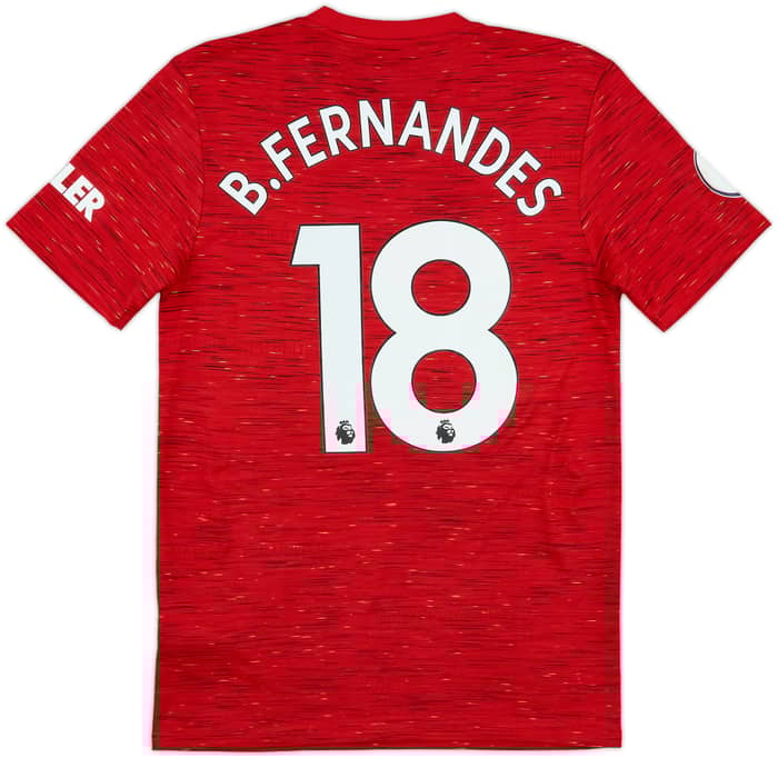 2020-21 Manchester United Home Shirt B.Fernandes #18 - 8/10 - (S)