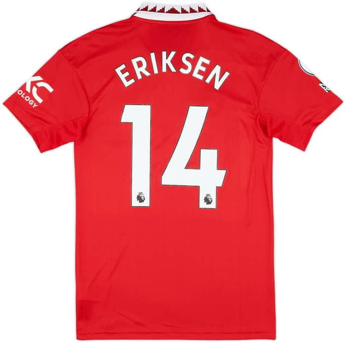 2022-23 Manchester United Home Shirt Eriksen #14 - 7/10 - (XS)