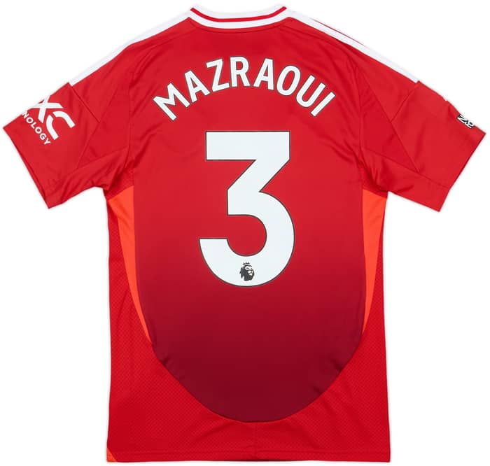 2024-25 Manchester United Home Shirt Mazraoui #3 - 9/10 - (S)