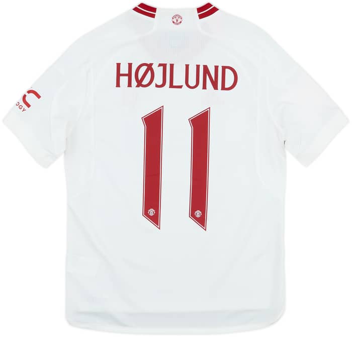 2023-24 Manchester United Third Shirt Højlund #11 - 8/10 - (L.Boys)