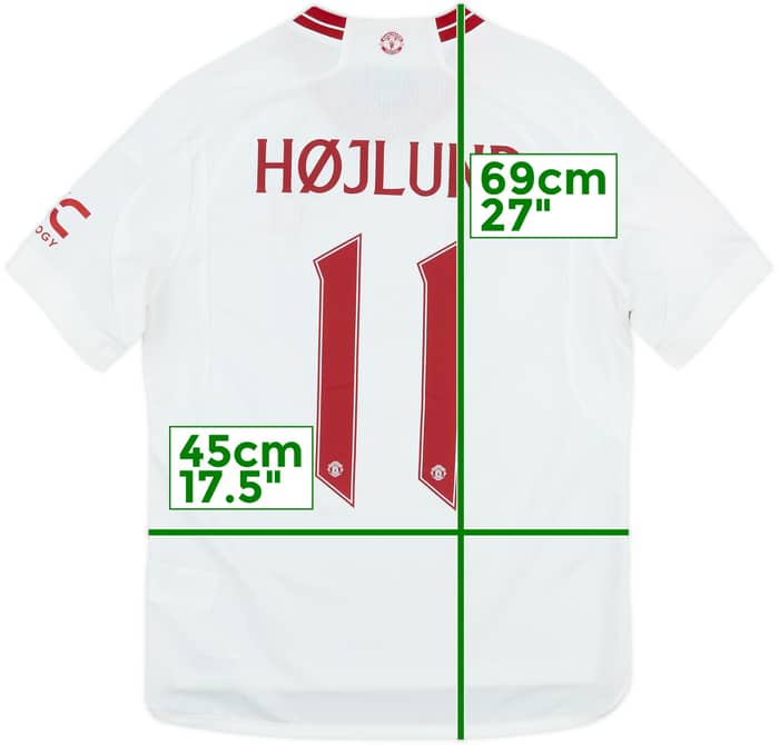 2023-24 Manchester United Third Shirt Højlund #11 - 8/10 - (L.Boys)