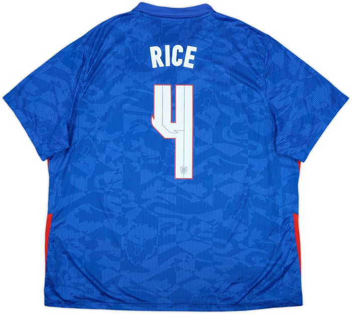 2020-21 England Away Shirt Rice #4 - 8/10 - (3XL)