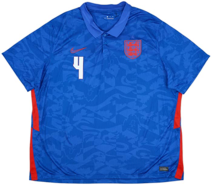 2020-21 England Away Shirt Rice #4 - 8/10 - (3XL)