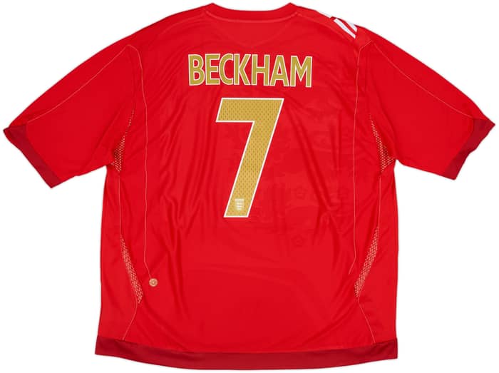 2006-08 England Away Shirt Beckham #7 - 10/10 - (3XL)