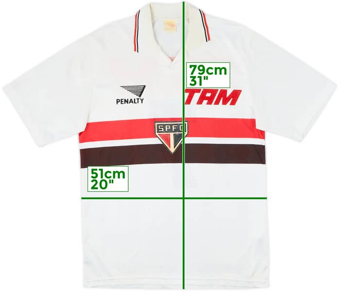 1993 Sao Paulo Home Shirt #7 - 8/10 - (M)