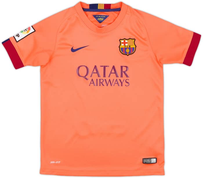 2014-15 Barcelona Away Shirt - 8/10 - (M.Boys)