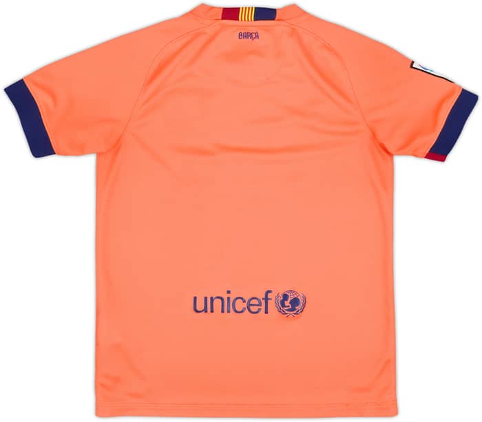 2014-15 Barcelona Away Shirt - 8/10 - (M.Boys)
