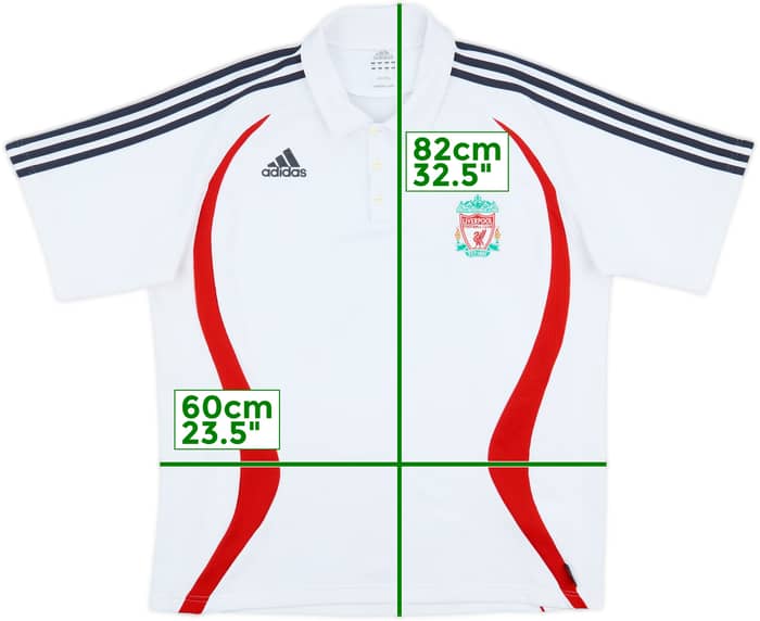 2006-07 Liverpool adidas Polo Shirt - 6/10 - (L)