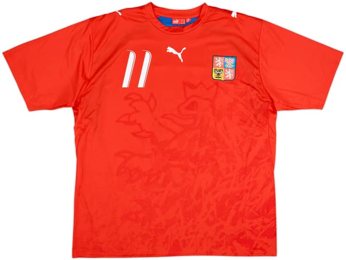 2006-08 Czech Republic Basic Home Shirt Nedved #11 - 10/10 - (XL)