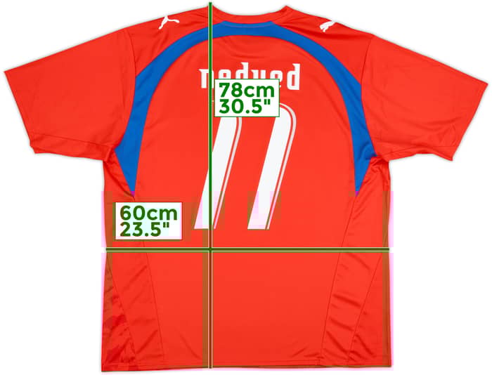 2006-08 Czech Republic Basic Home Shirt Nedved #11 - 10/10 - (XL)