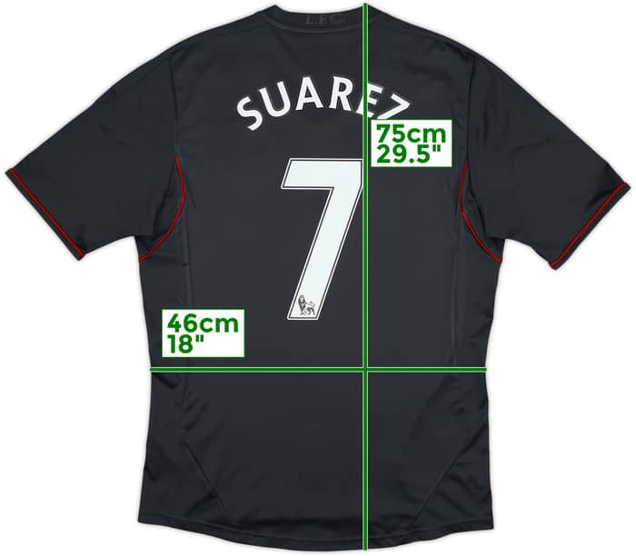 2011-12 Liverpool Away Shirt Suarez #7 - 5/10 - (M)