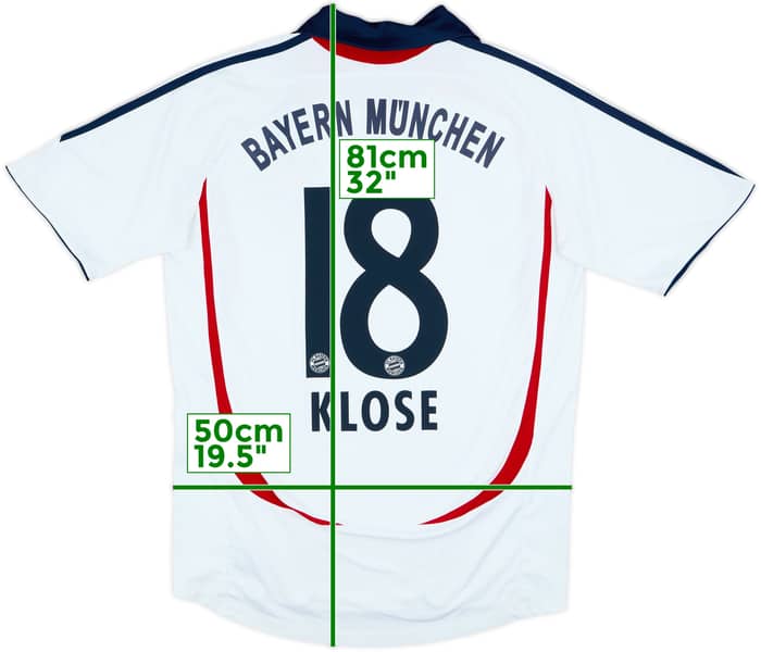 2006-07 Bayern Munich Away Shirt Klose #18 - 8/10 - (M)