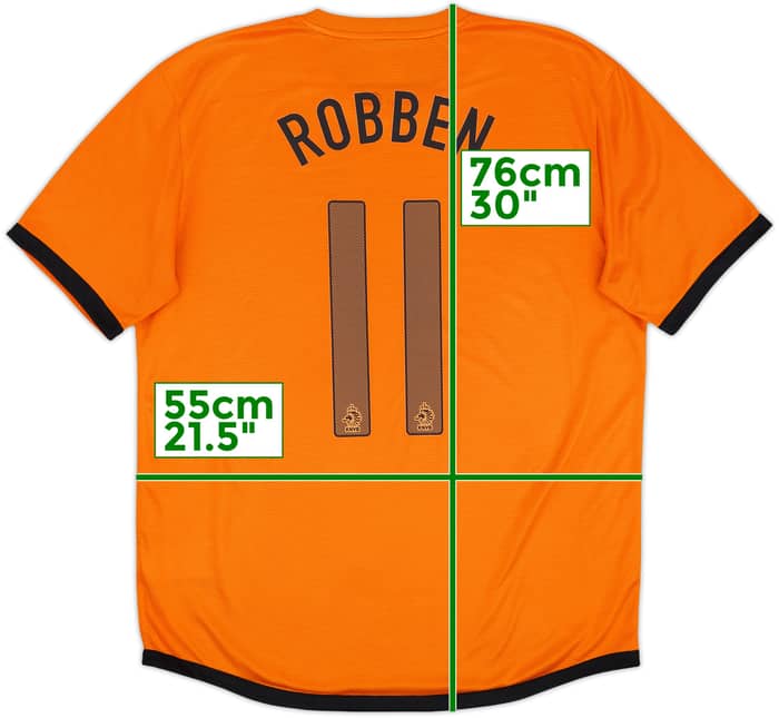 2012-13 Netherlands Home Shirt Robben #11 - 6/10 - (L)