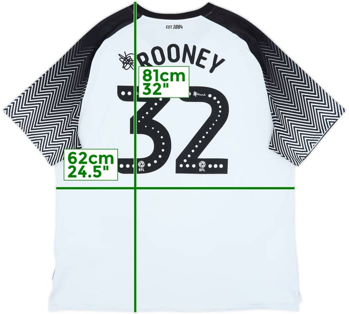 2019-20 Derby County Home Shirt Rooney #32 - 6/10 - (3XL)