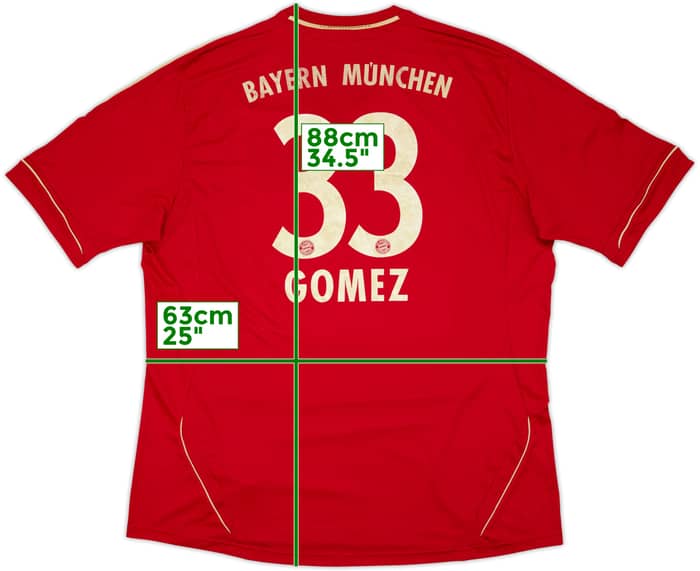 2011-13 Bayern Munich Home Shirt Gomez #33 - 5/10 - (3XL)