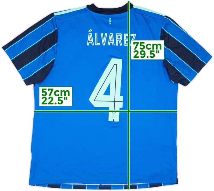 2021-22 Ajax Away Shirt Alvarez #4 - 8/10 - (XL)
