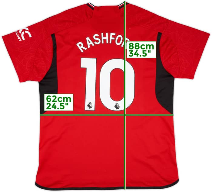 2023-24 Manchester United Home Shirt Rashford #10 - 10/10 - (4XL)