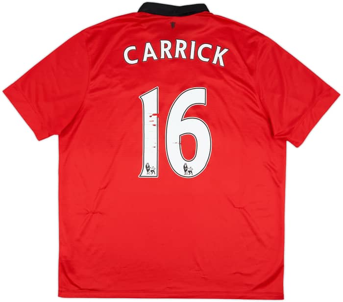 2013-14 Manchester United Home Shirt Carrick #16 - 5/10 - (XXL)