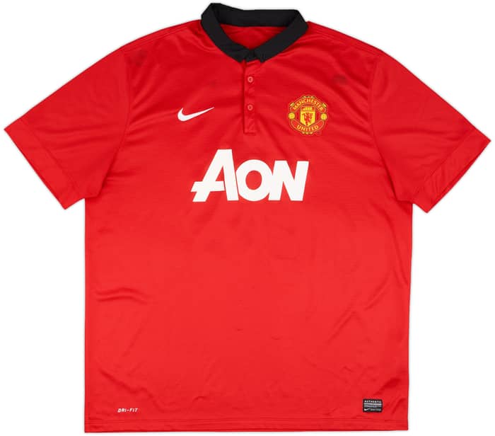 2013-14 Manchester United Home Shirt Carrick #16 - 5/10 - (XXL)