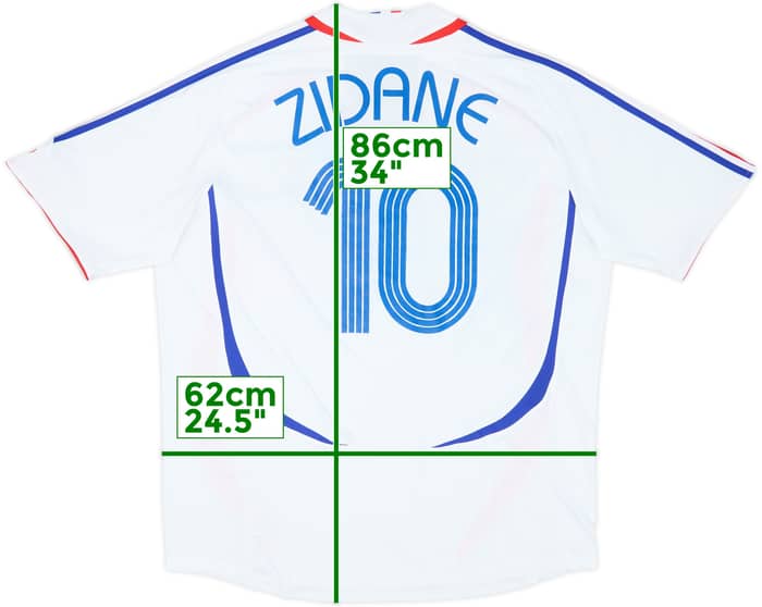Camiseta de visitante de Francia 2006 Zidane #10 - 5/10 - (XXL)
