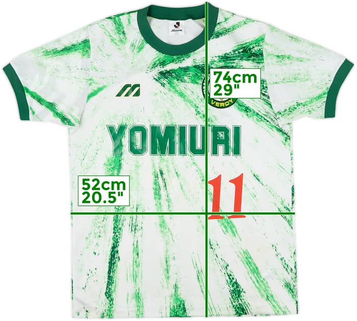 1993-94 Verdy Kawasaki Away Shirt #11 - 10/10 - (M/L)