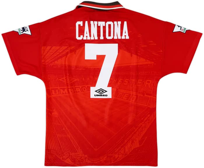 1994-96 Manchester United Home Shirt Cantona #7 - 5/10 - (M)