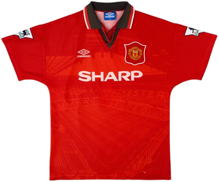 1994-96 Manchester United Home Shirt Cantona #7 - 5/10 - (M)