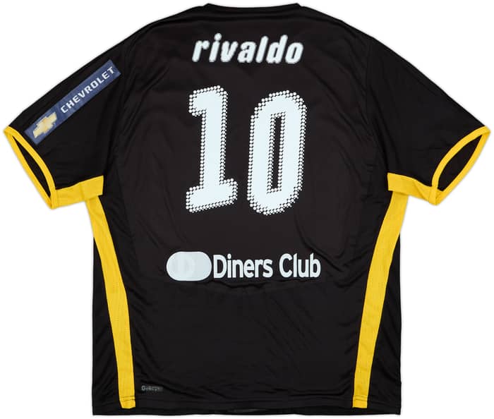 2008-09 AEK Athens Away Shirt Rivaldo #10 - 7/10 - (XL)