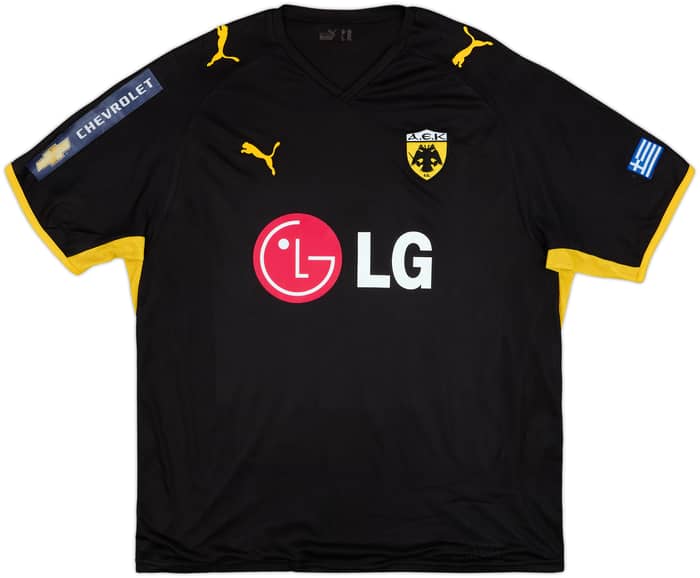 2008-09 AEK Athens Away Shirt Rivaldo #10 - 7/10 - (XL)