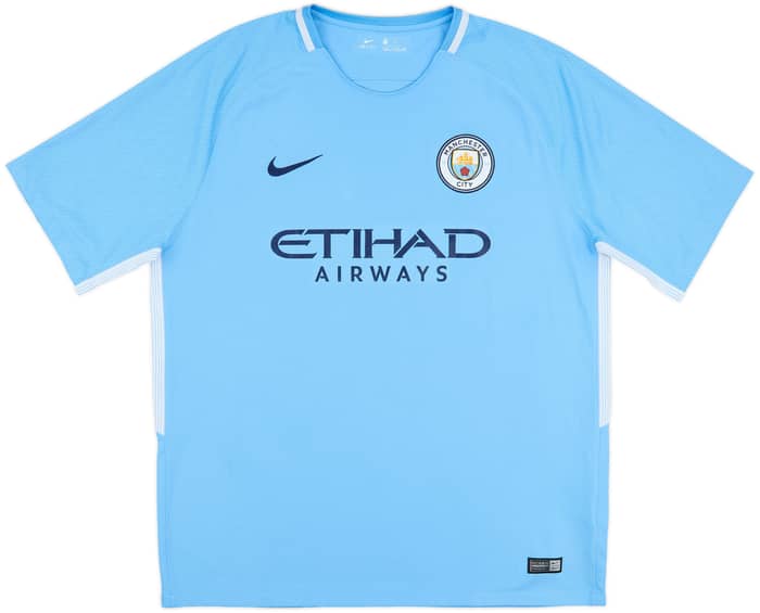 2017-18 Manchester City Home Shirt Kun Aguero #10 - 8/10 - (XL)