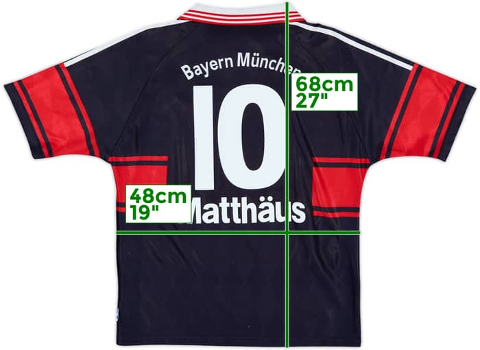 1997-99 Bayern Munich Home Shirt Matthaus #10 - 9/10 - (XL.Boys)
