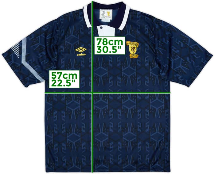 1991-94 Scotland Home Shirt - 8/10 - (L)