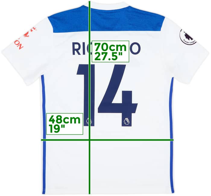 2018-19 Leicester Third Shirt Ricardo #14 - 9/10 - (S)