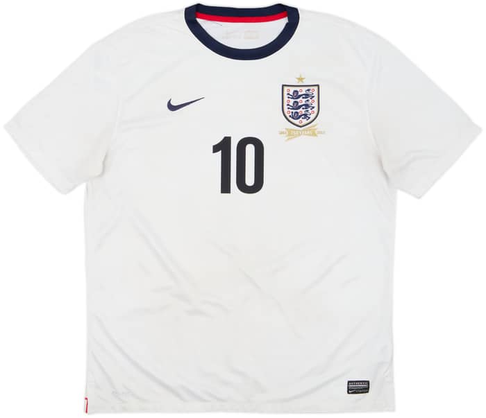 2013 England 150th Anniversary Home Shirt Rooney #10 - 6/10 - (XL)