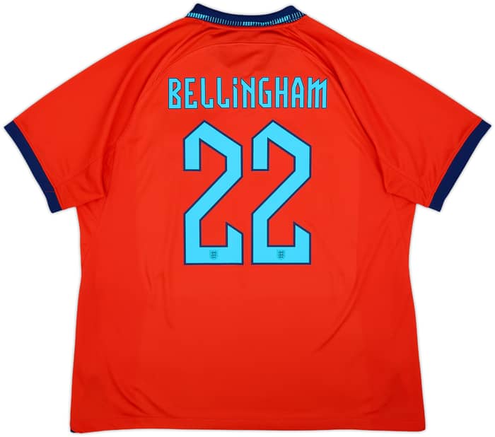 2022-23 England Away Shirt Bellingham #22 - 8/10 - (XL)