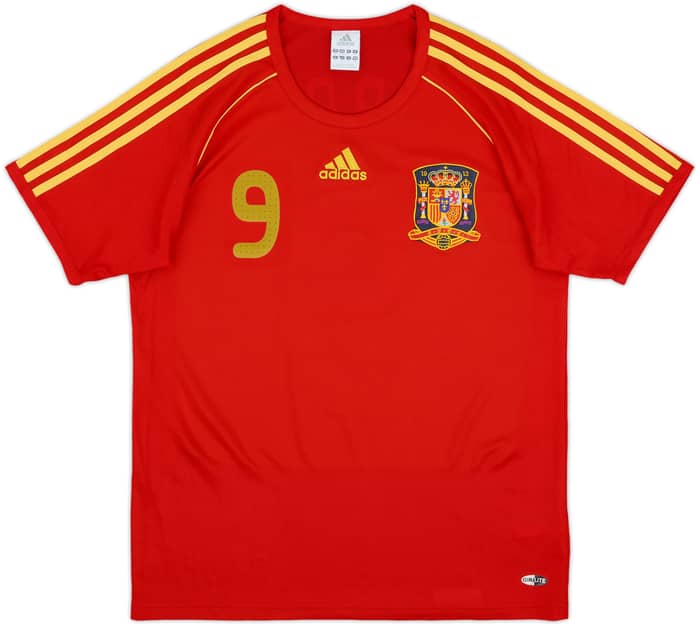 2007-09 Spain Basic Home Shirt Torres #9 - 10/10 - (S)
