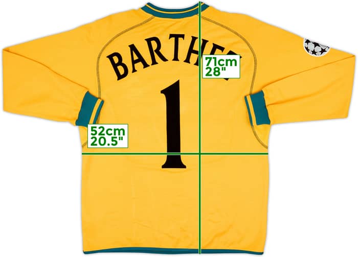 2000-02 Manchester United GK Shirt Barthez #1 - 8/10 - (Y)