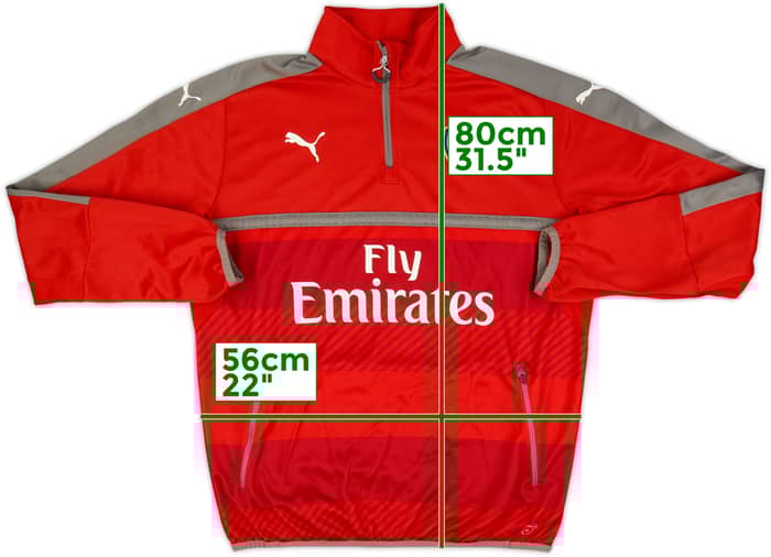2017-18 Arsenal Puma 1/4 Zip Drill Top - 9/10 - (XL)