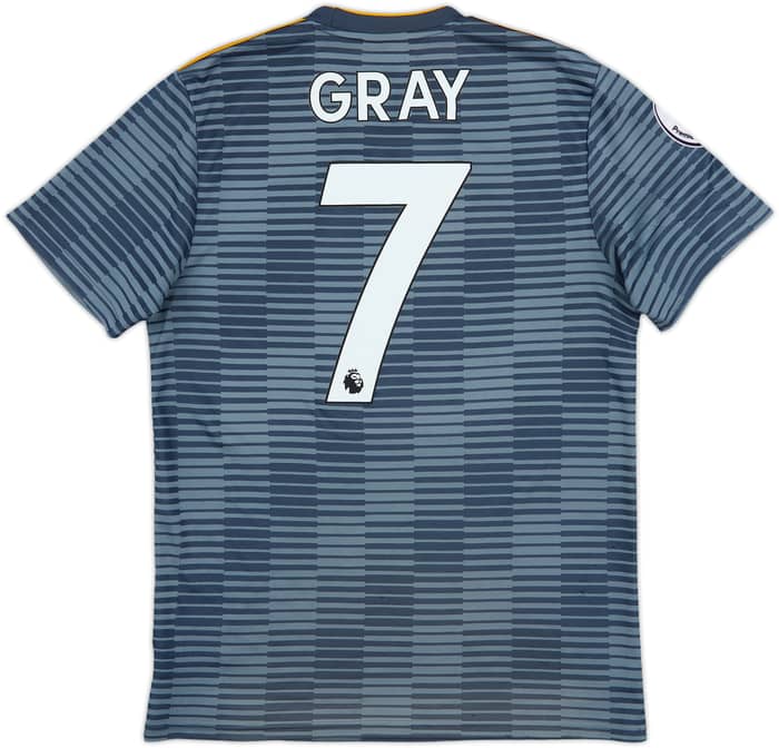 2018-19 Leicester Away Shirt Gray #7 - 8/10 - (S)