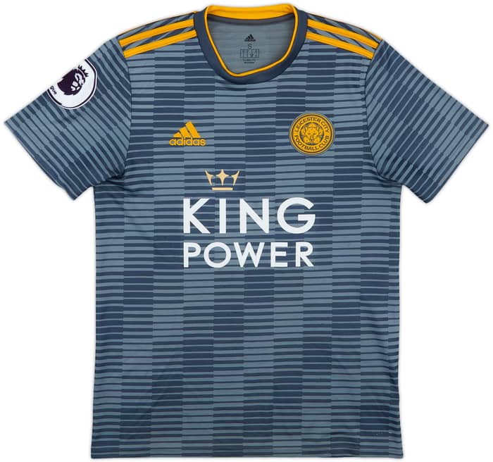 2018-19 Leicester Away Shirt Gray #7 - 8/10 - (S)