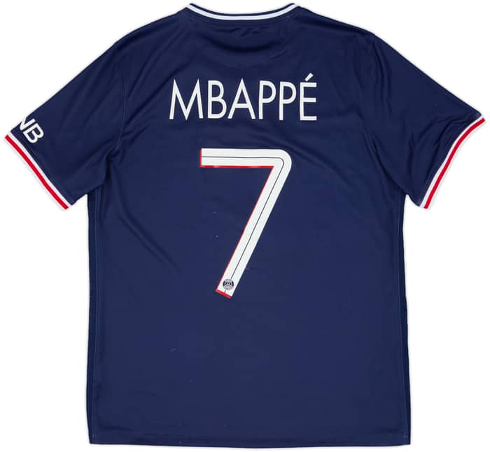 2020-21 Paris Saint-Germain Home Shirt Mbappe #7 - 7/10 - (L)