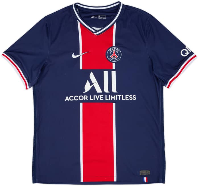 2020-21 Paris Saint-Germain Home Shirt Mbappe #7 - 7/10 - (L)