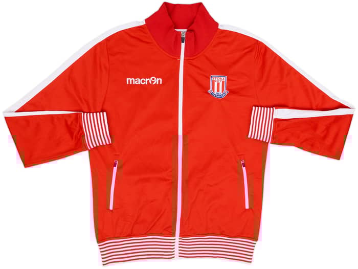 2017-18 Stoke City Macron Track Jacket - 8/10 - (L)