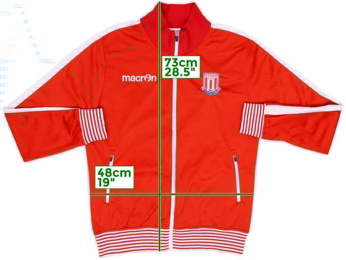 2017-18 Stoke City Macron Track Jacket - 8/10 - (L)