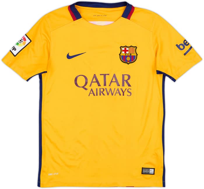 2015-16 Barcelona Away Shirt - 5/10 - (M.Boys)